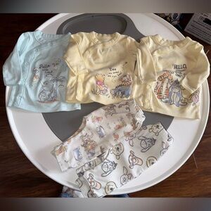 Disney Pastel Pant Sets - Yellow, Blue, and Cream, Winnie the Pooh, Dumbo